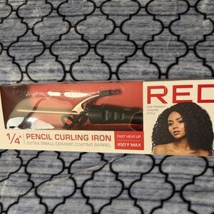 RED Beauty Pencil Curling Iron, NIB